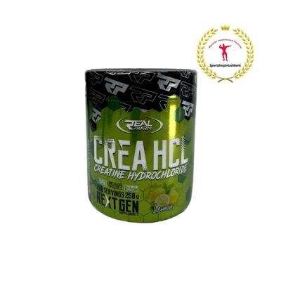 Real Pharm CREA-HCL 250g Lemon — концентрированная форма креатина гидрохлорида для быстрого роста силы, выносливости и мышечной массы.