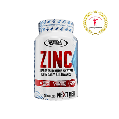 Real Pharm Zinc 90 таблеток — цинк для иммунитета, кожи и обмена веществ