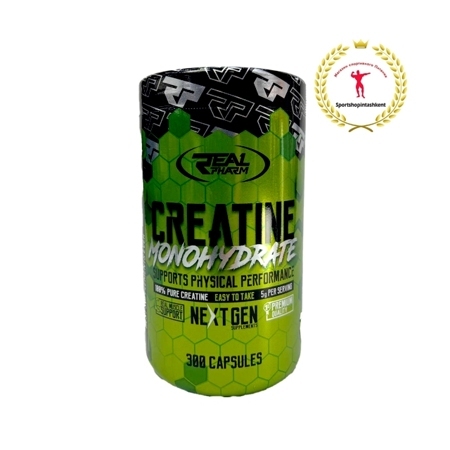Real Pharm Creatine Mono 300 caps — классический креатин моногидрат в удобной капсульной форме для роста силы, выносливости и ускоренного восстановления.