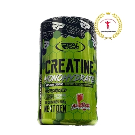 Real Pharm Creatine Monohydrate Cherry Lemonade 500 г — взрывная энергия со вкусом вишнёвого лимонада
