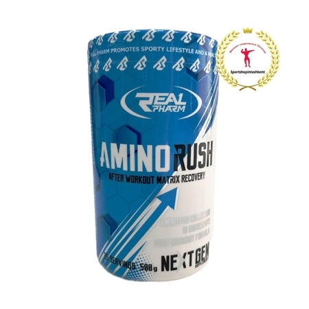 Real Pharm Amino Rush Mango Maracuja 500 г — энергия, восстановление и яркий вкус в каждой порции!