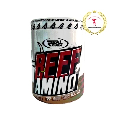 Real Pharm Beef Amino 500 таб. — аминокислотный комплекс из гидролизованного говяжьего белка для быстрого восстановления, роста мышечной массы и защиты от катаболизма.